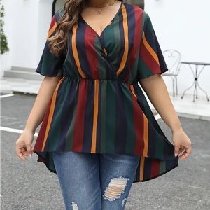 NWT | Bloom Chic striped blouse